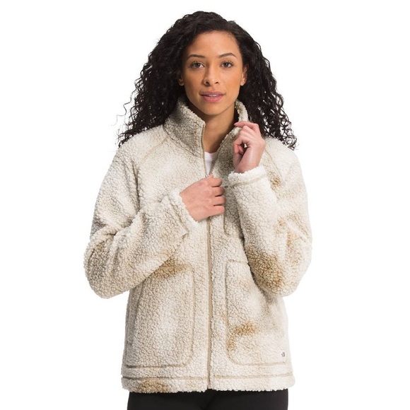 The North Face Ridge Printed Fleece Womens Flax Cloudy Dye Print Zip Up - Picture 7 of 7